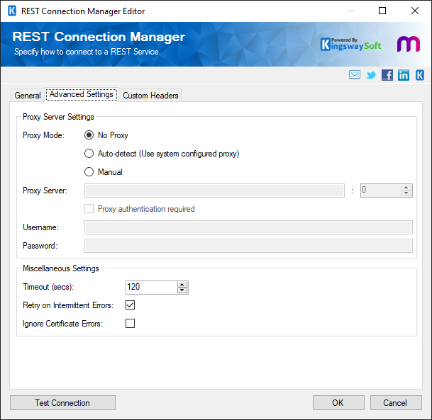 REST Connection Manager - Advanced